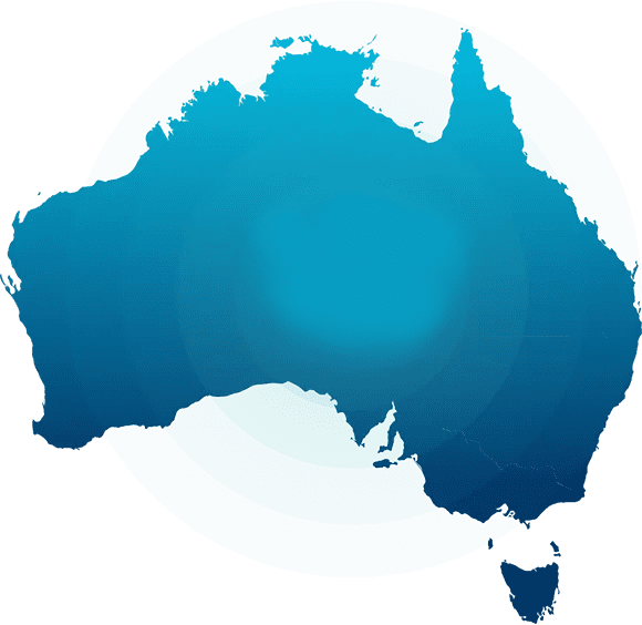 Map of ATM provider coverage across Australia