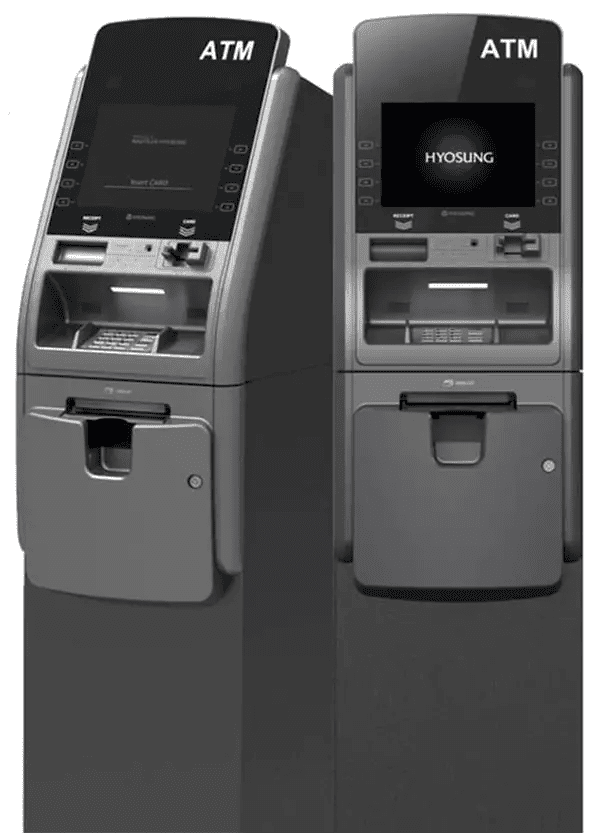 Two Nautilus Hyosung 2700A ATMs installed in a venue